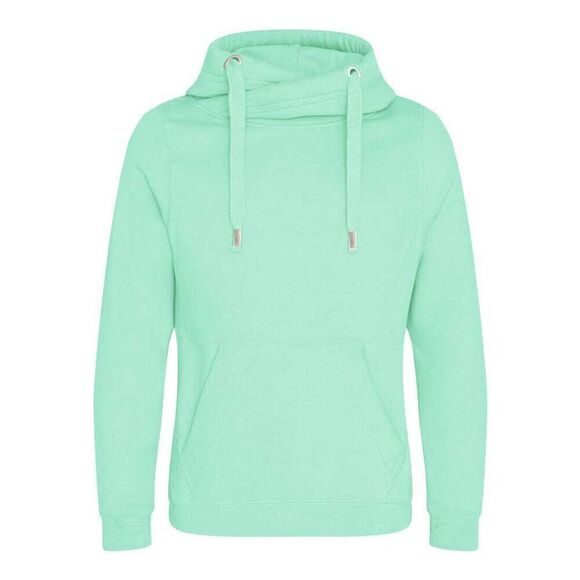 AWDis Hoods Mens Cross Neck Hoodie / Peppermint